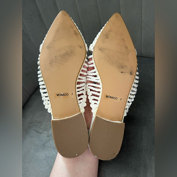 Ccocci Monaco White Raffia Mule 6.5 - Picture 7 of 8